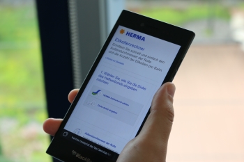 Label calculator on the phone